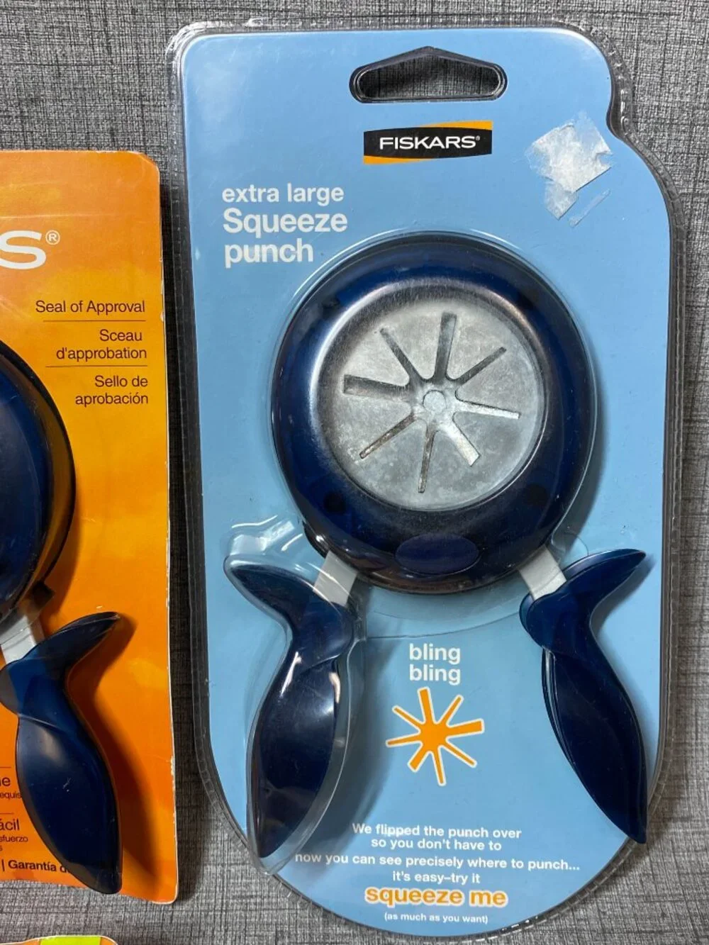 NEW Fiskars Squeeze Paper Punches 4pc Lot Bundle NEW OLD STOCK Xtra Large